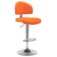 vidaXL Barstol orange konstläder