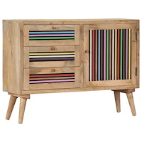 vidaXL Skänk 100x30x75 cm massivt mangoträ