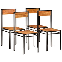 vidaXL Matstolar 4 st massivt akaciaträ