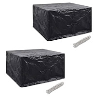 vidaXL Överdrag för trädgårdsmöbler 2 st 8 öljetter 172x113cm