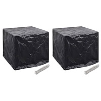 vidaXL Överdrag till vattentank 2 st 8 öljetter 116x100x120 cm