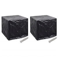 vidaXL Överdrag till vattentank 2 st 8 öljetter 116x100x120 cm