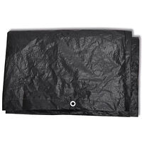 vidaXL Överdrag för trädgårdsmöbler 2 st 8 öljetter 122x112x98 cm