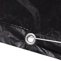 vidaXL Överdrag för trädgårdsmöbler 2 st 8 öljetter 122x112x98 cm