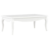 vidaXL Soffbord vit 110x60x40 cm massiv furu