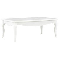 vidaXL Soffbord vit 110x60x40 cm massiv furu