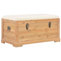 vidaXL Förvaringskista med dyna 80x40x40 cm MDF