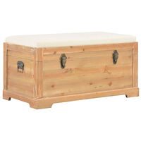 vidaXL Förvaringskista med dyna 80x40x40 cm MDF