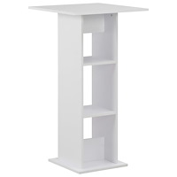 vidaXL Barbord vit 60x60x110 cm