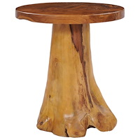 vidaXL Soffbord 40x40 cm massiv teak