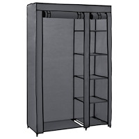 vidaXL Resegarderob grå 110x45x175 cm tyg