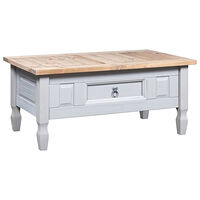 vidaXL Soffbord mexikansk coronastil furu grå 100x55x44 cm