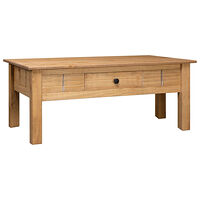 vidaXL Soffbord 100x60x43,5 cm massiv furu panama
