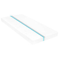 vidaXL Madrass 100x200 cm 7 zoner PU-skum 10 cm H2 H3