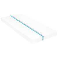 vidaXL Madrass 120x200 cm 7 zoner PU-skum 10 cm H2 H3