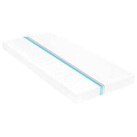 vidaXL Madrass 180x200 cm 7 zoner PU-skum 10 cm H2 H3