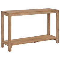 vidaXL Konsolbord 120x35x75 cm massiv teak