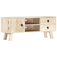 vidaXL TV-bänk 110x30x44 cm massivt mangoträ