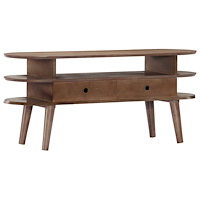 vidaXL TV-bänk 110x35x50 cm massivt återvunnet akaciaträ