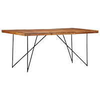 vidaXL Matbord 180x90x76 cm massivt akaciaträ