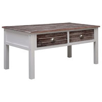vidaXL Soffbord brun 100x50x45 cm trä