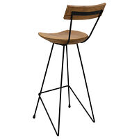 vidaXL Barstolar 2 st massiv teak