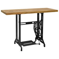 vidaXL Avlastningsbord med symaskinsunderrede 110x40x75 cm