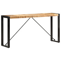 vidaXL Konsolbord 150x35x76 cm massivt mangoträ