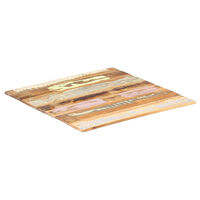 vidaXL Fyrkantig bordsskiva 70x70 cm 15-16 mm massivt återvunnet trä