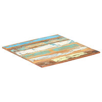 vidaXL Fyrkantig bordsskiva 80x80 cm 15-16 mm massivt återvunnet trä