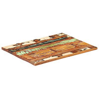 vidaXL Rektangulär bordsskiva 60x80 cm 25-27 mm massivt återvunnet trä
