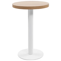 vidaXL Bistrobord ljusbrun 50 cm MDF