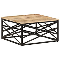 vidaXL Soffbord 68x68x35 cm massivt mangoträ