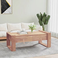vidaXL Soffbord 110x60x40 cm massiv teak