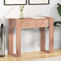 vidaXL Avlastningsbord 90x35x75 cm massiv teak