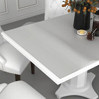 vidaXL Bordsskydd matt 140x90 cm 2 mm PVC