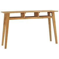 vidaXL Konsolbord 120x35x75 cm massiv teak