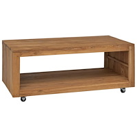 vidaXL Soffbord 110x60x40 cm massiv teak