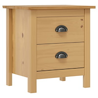 vidaXL Sängbord Hill 46x35x49,5 cm massiv furu