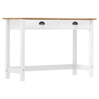 vidaXL Avlastningsbord Hill med 2 lådor 110x45x74 cm massiv furu