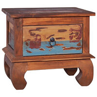 vidaXL Sängbord 45x35x40 cm återvunnet teakträ