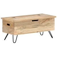 vidaXL Kista 90x40x45 cm massivt mangoträ