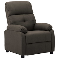 vidaXL Reclinerfåtölj taupe tyg