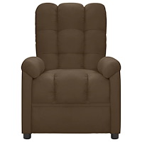 vidaXL Reclinerfåtölj brun tyg