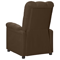 vidaXL Reclinerfåtölj brun tyg