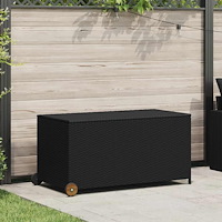 vidaXL Dynbox svart 120x65x61 cm konstrotting