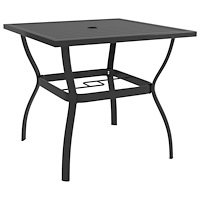vidaXL Trädgårdsbord antracit 81,5x81,5x72 cm stål