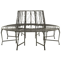 vidaXL Trädbänk 160 cm stål
