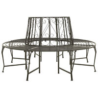 vidaXL Trädbänk 160 cm stål