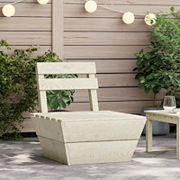 vidaXL Mittensektion till pallsoffa impregnerat granträ